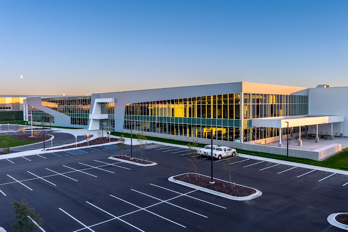 Exterior of a large commercial building