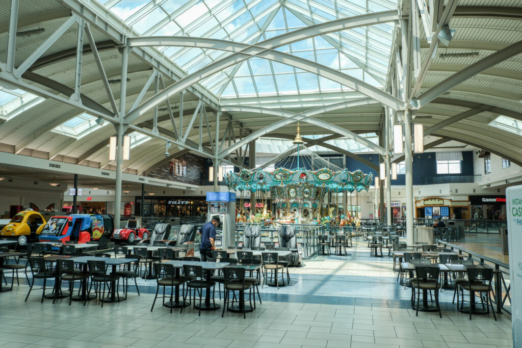 Upper level Rivertown Crossings Mall