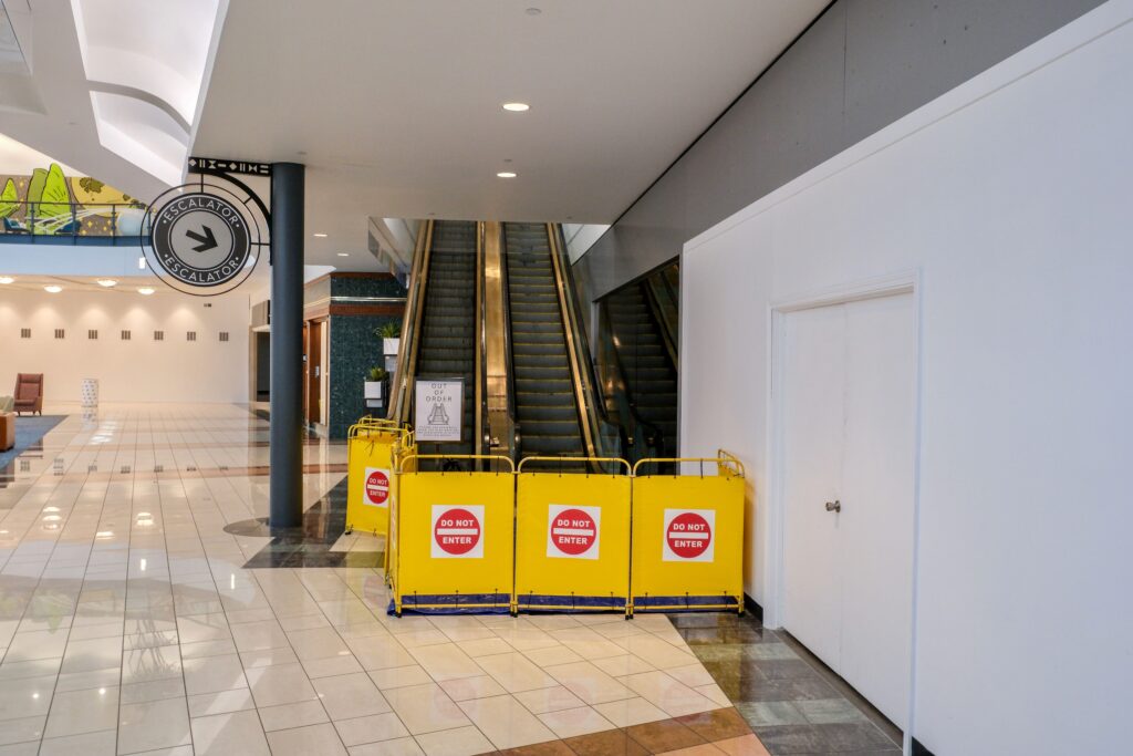 Closed Escalator Rivertown Mall